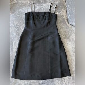 Ann Taylor 100% Silk Black Dress